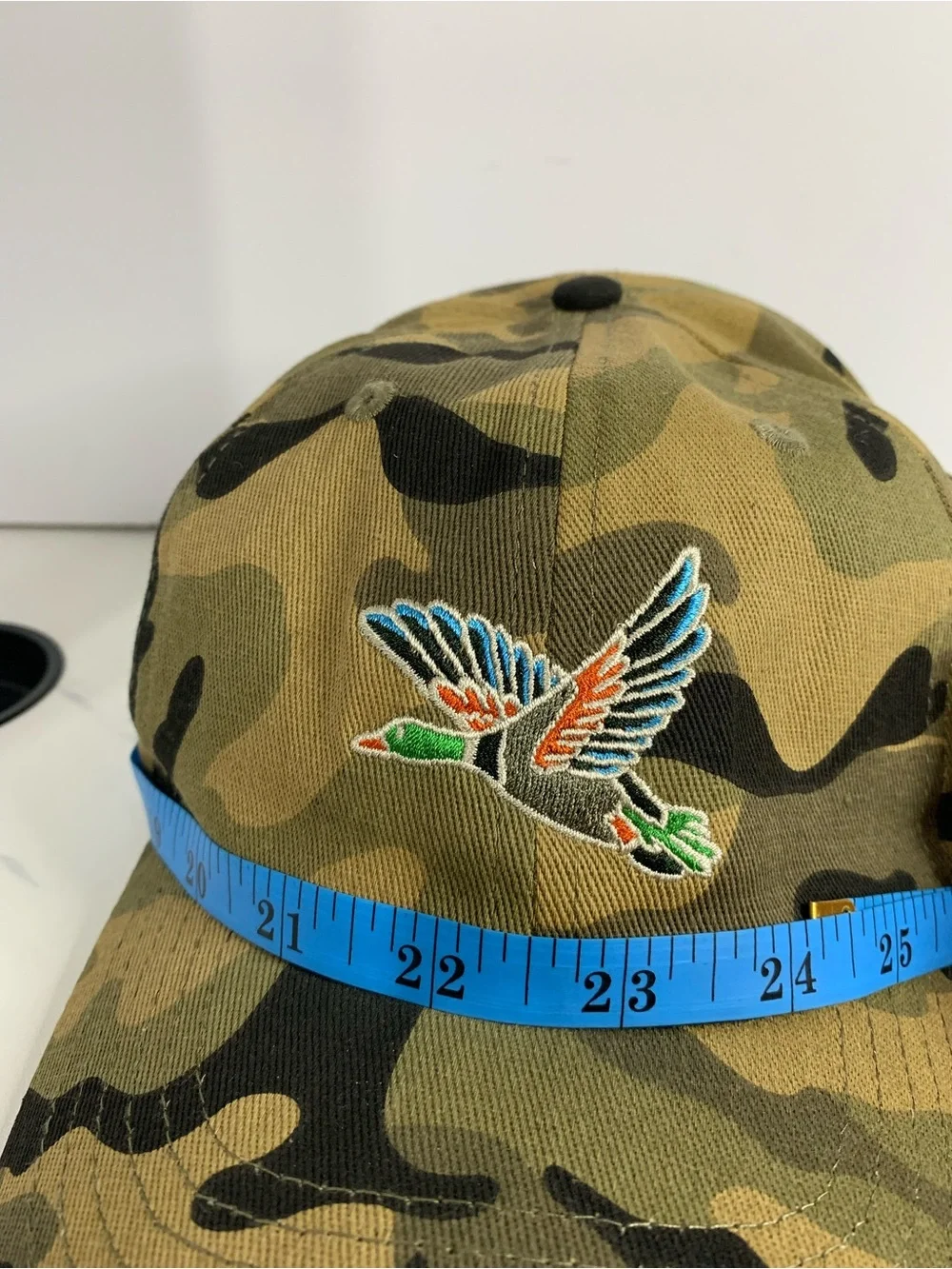 Camo little Kideauxs Baseball Hat with Embroidered Flying Duck